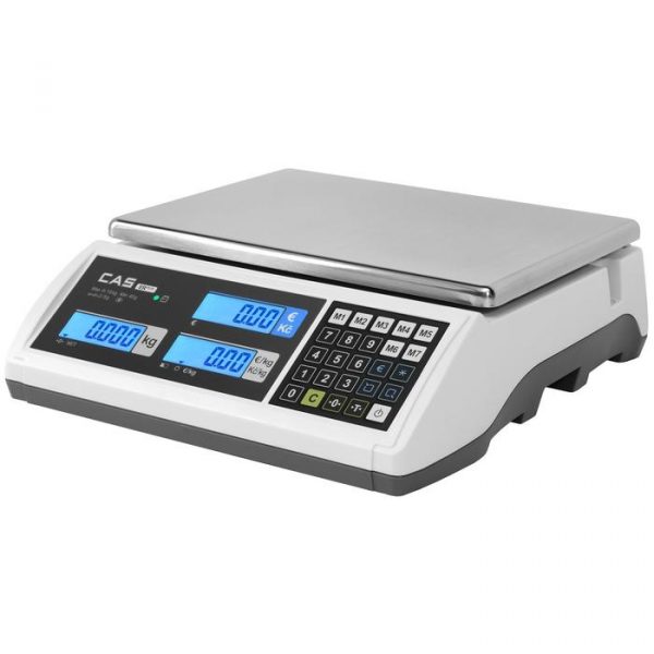 Obchodní váha CAS ER PLUS-6L, LCD displej podsvícený