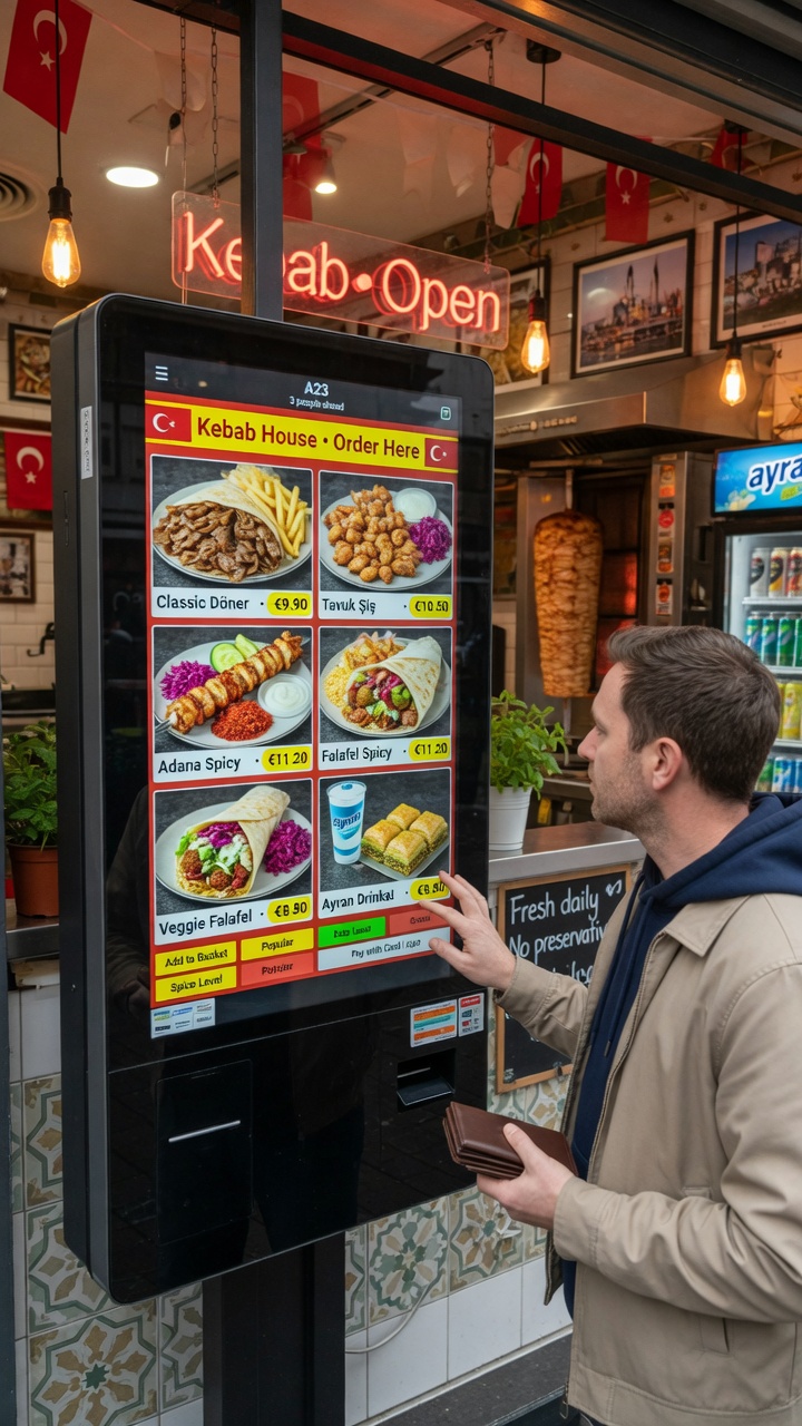 Kiosk pro kebab podniky